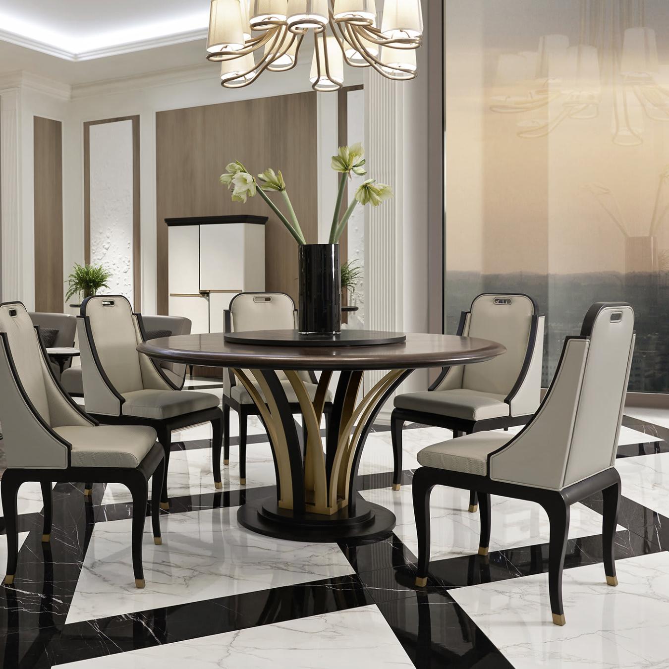 Table ronde Dilan | Configuration: Met draaiplateau
