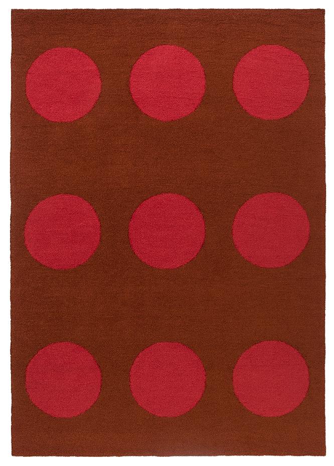 Festival Dots rood outdoor tapijt | Maat: 160 × 230 cm