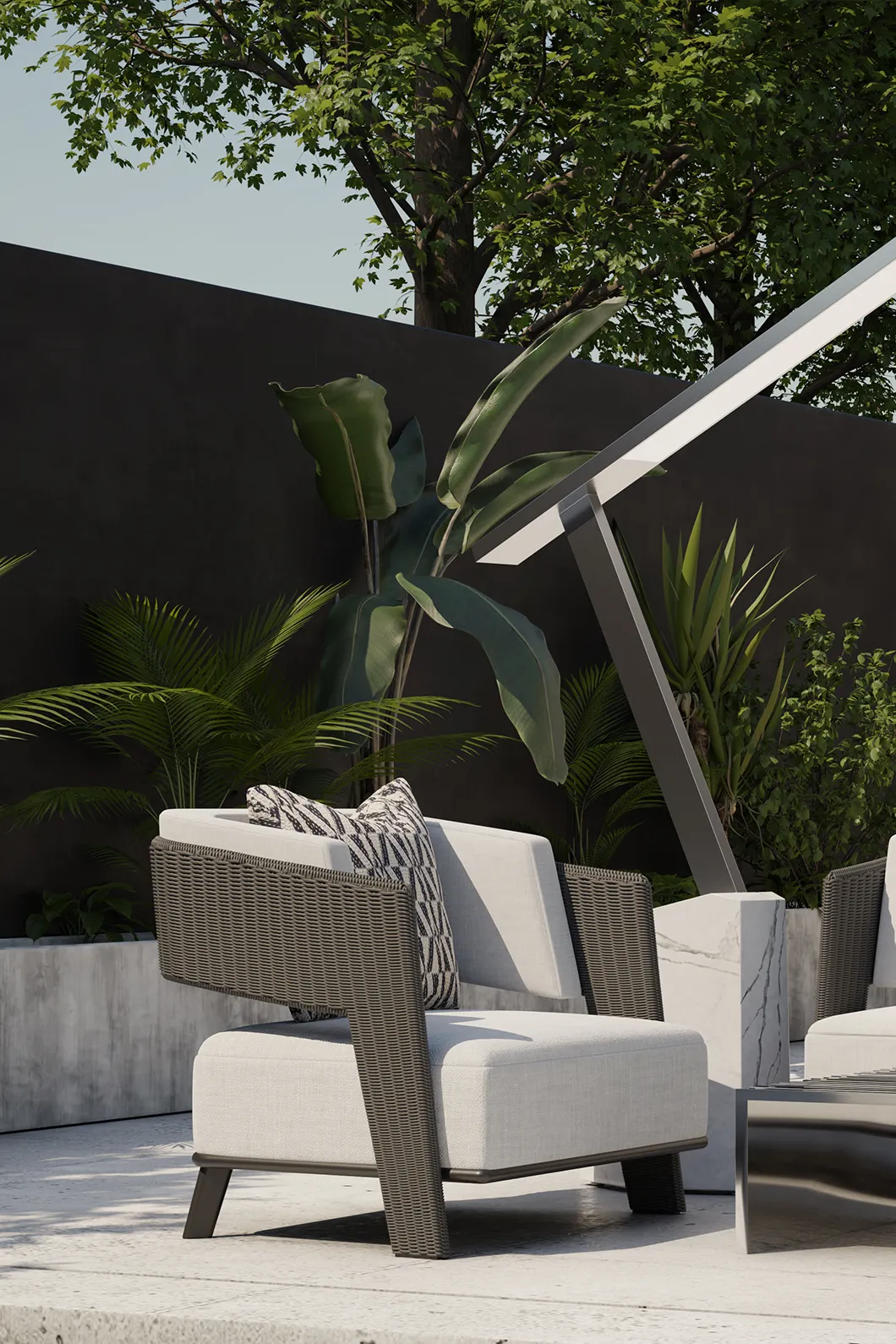 Fauteuil de jardin Crown gris - 4