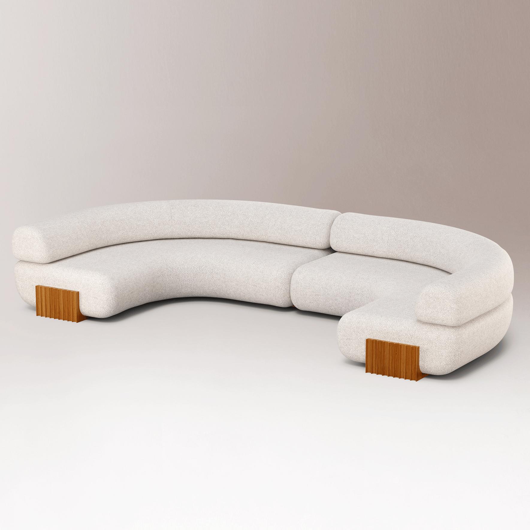 Canapé modulable en bois Carmel