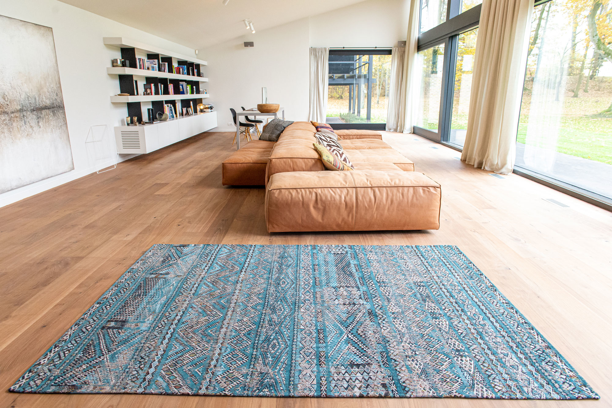 Tapis rond Columbus Gold