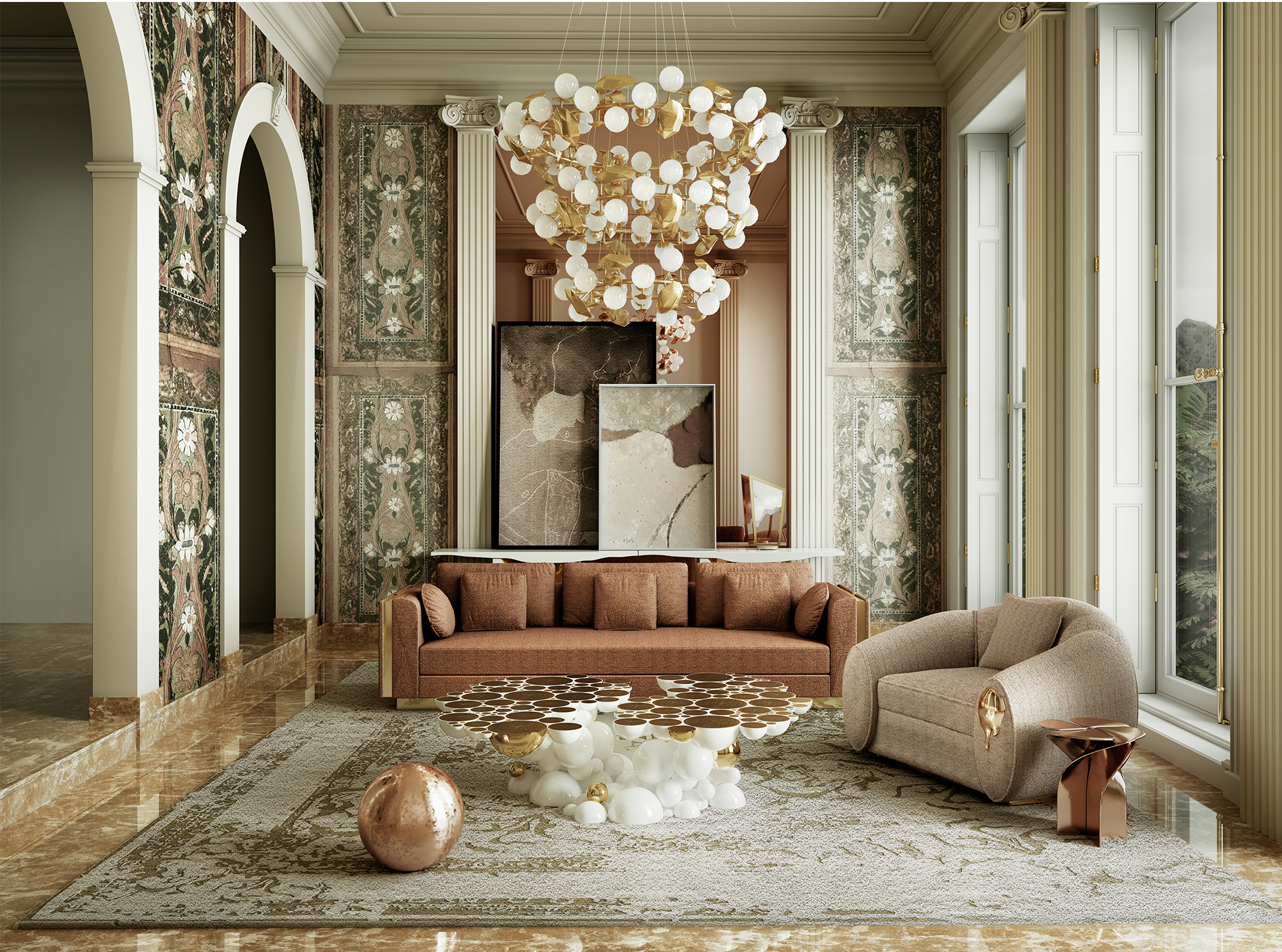Athena ronde III hanglamp