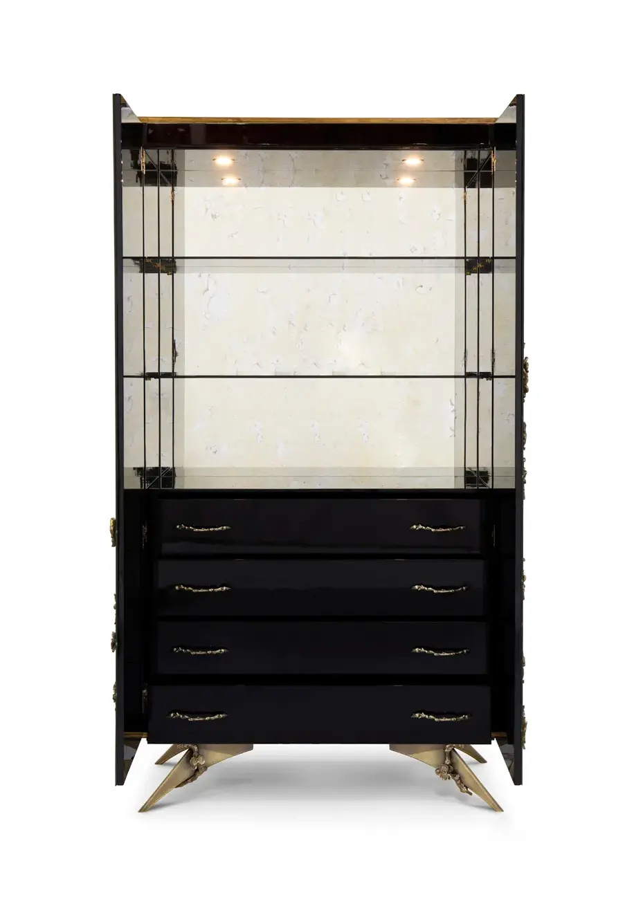 Mirage verouderde spiegel armoire