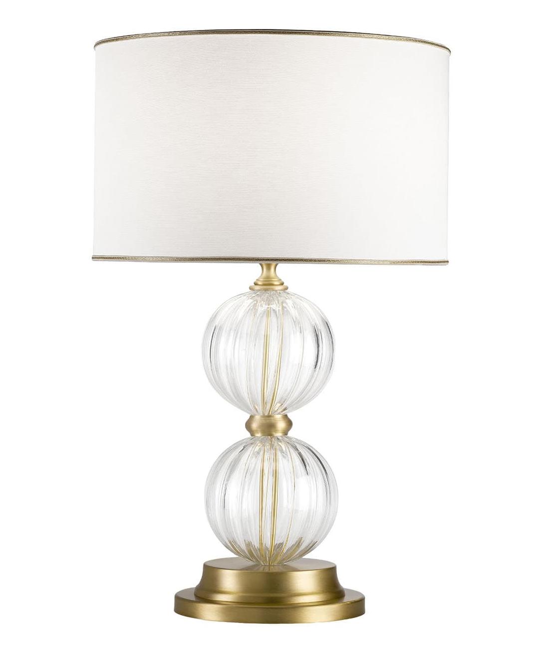 Lampe de table élégante avec globes en verre de Murano