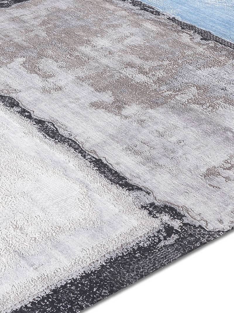 Light Blue taupe handgeweven vloerkleed | Maat: 183 × 274 cm
