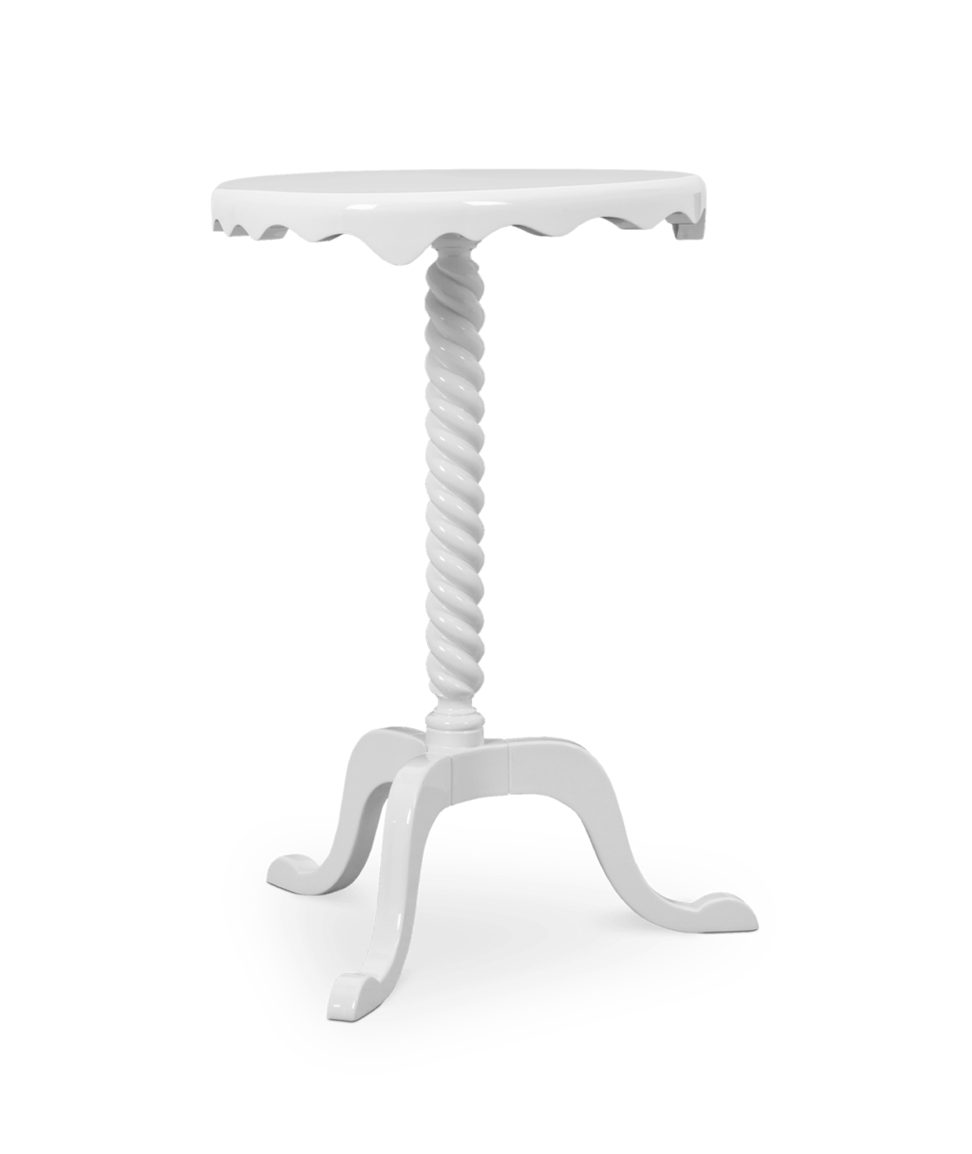 Pearl witte bijzettafel
