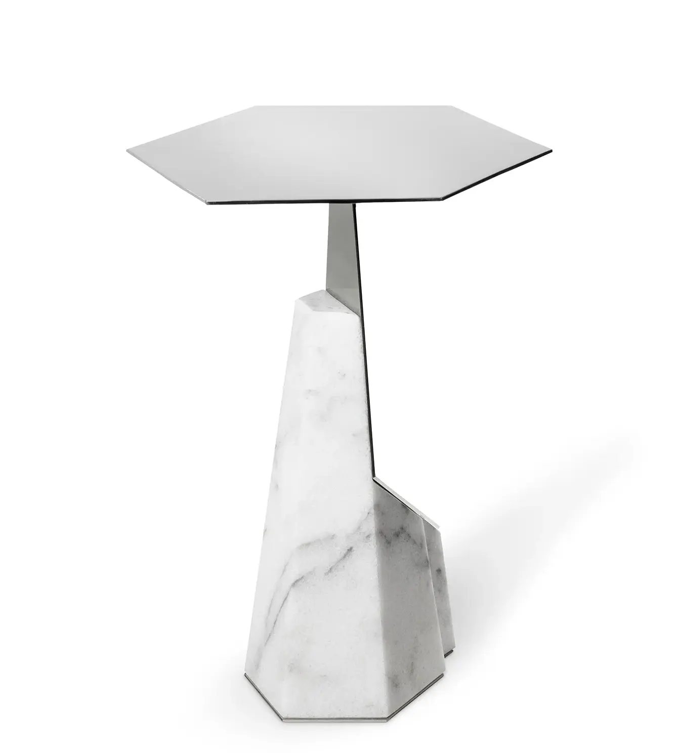 Table d’appoint de jardin Halo grise