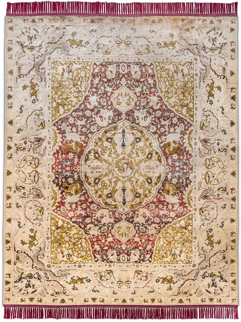 Tapis de luxe noué à la main Gold