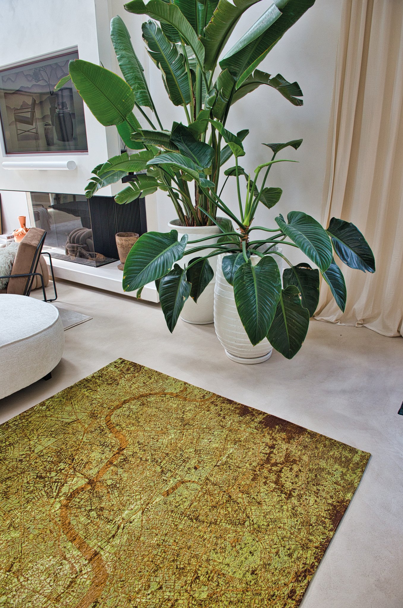 Tapis Green On Fire | Taille: 100 × 140 cm