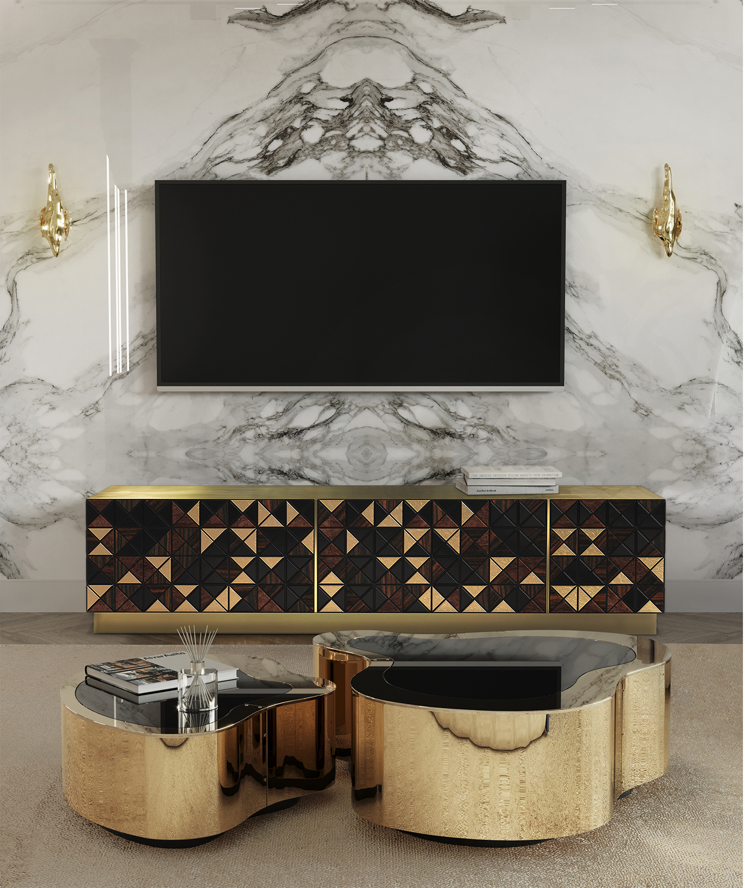 Meuble TV Mosaic noyer
