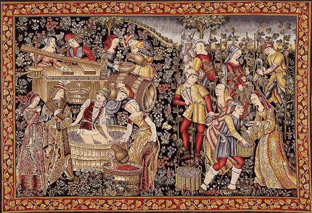 Grote oogst wandtapijt | Maat: 110 × 150 cm Grote oogst wandtapijt | Maat: 110 × 150 cm