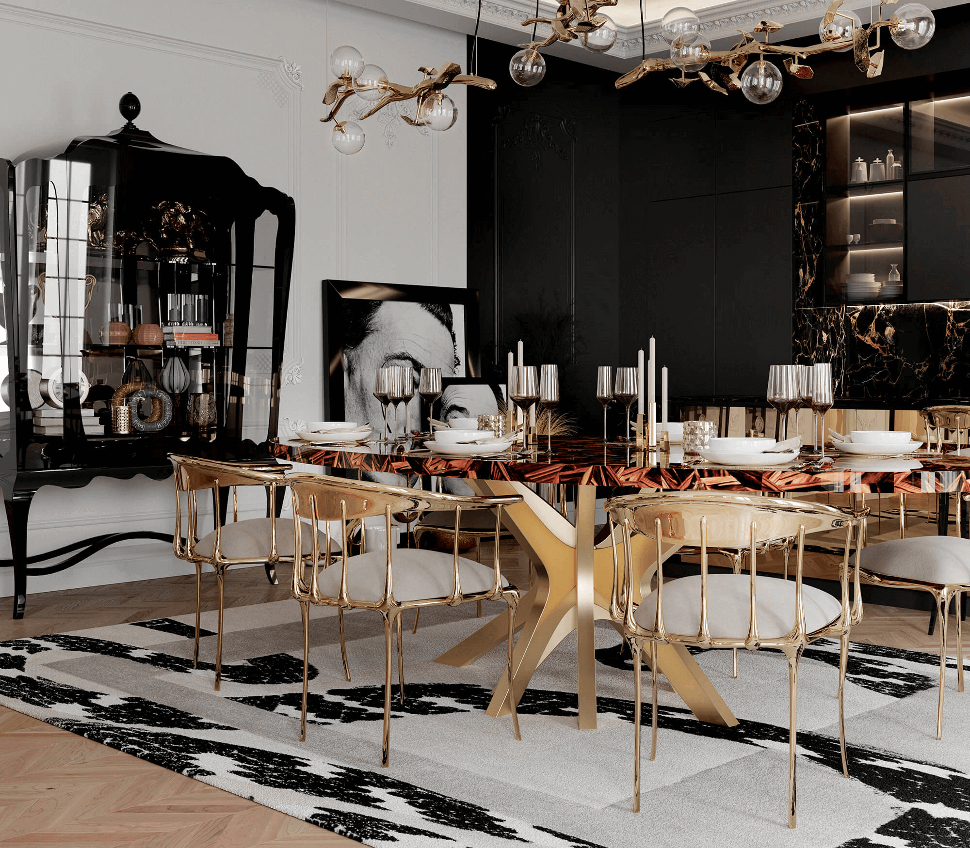 Satijnen luxe stoel