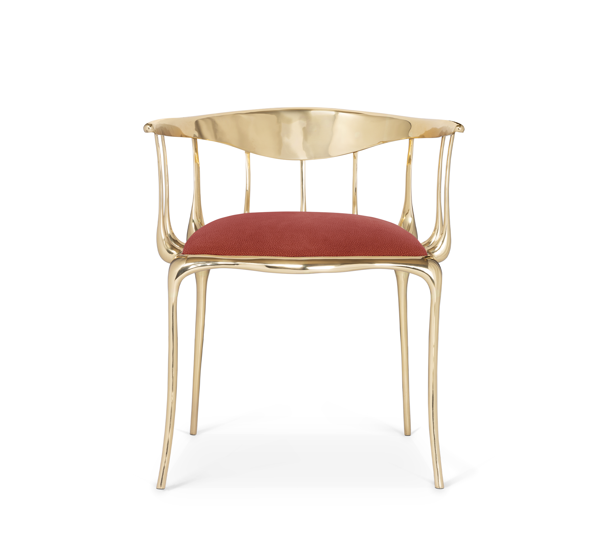 Chaise de luxe bordeaux