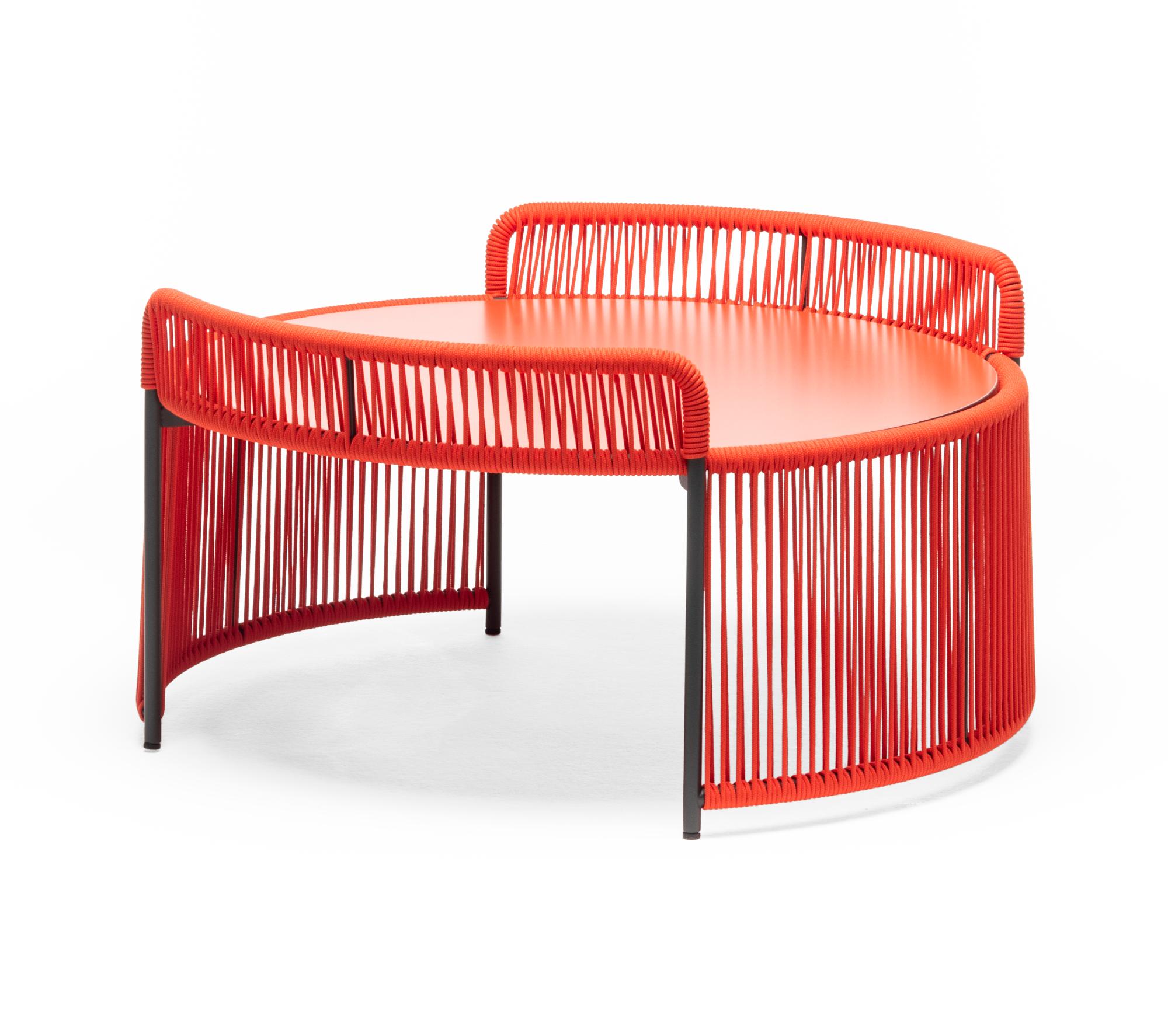 Altana ronde rode buiten-salontafel