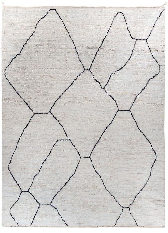 Tapis noué à la main Scandi | Taille: 200 × 250 cm