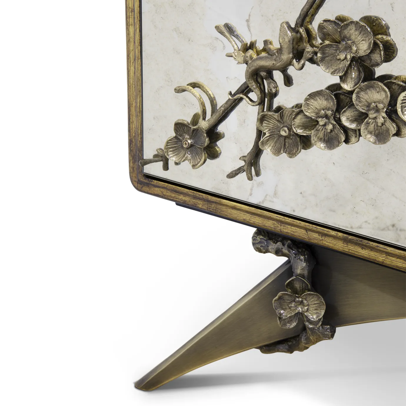 Mirage verouderde spiegel armoire