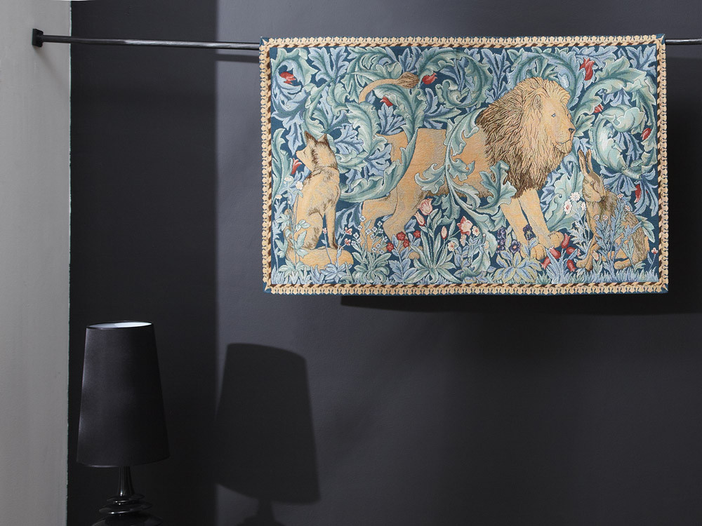 Het bos, leeuw, W. Morris wandtapijt | Maat: 75 × 120 cm