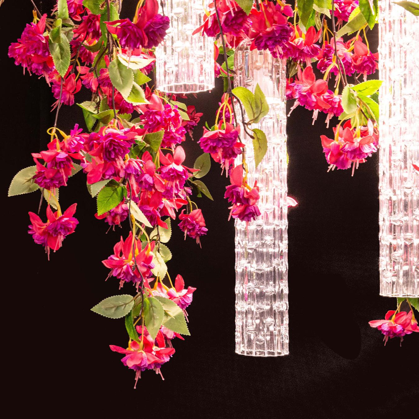 Lustre carré Pink Cascade