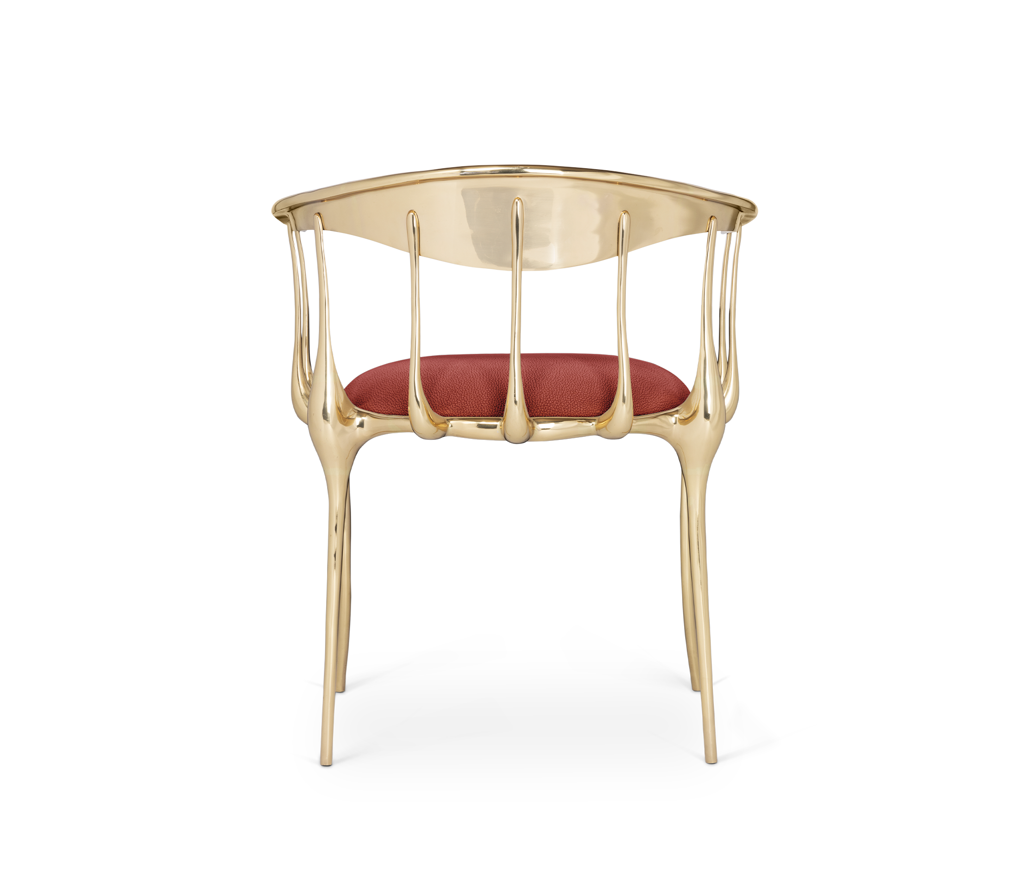 Chaise de luxe bordeaux