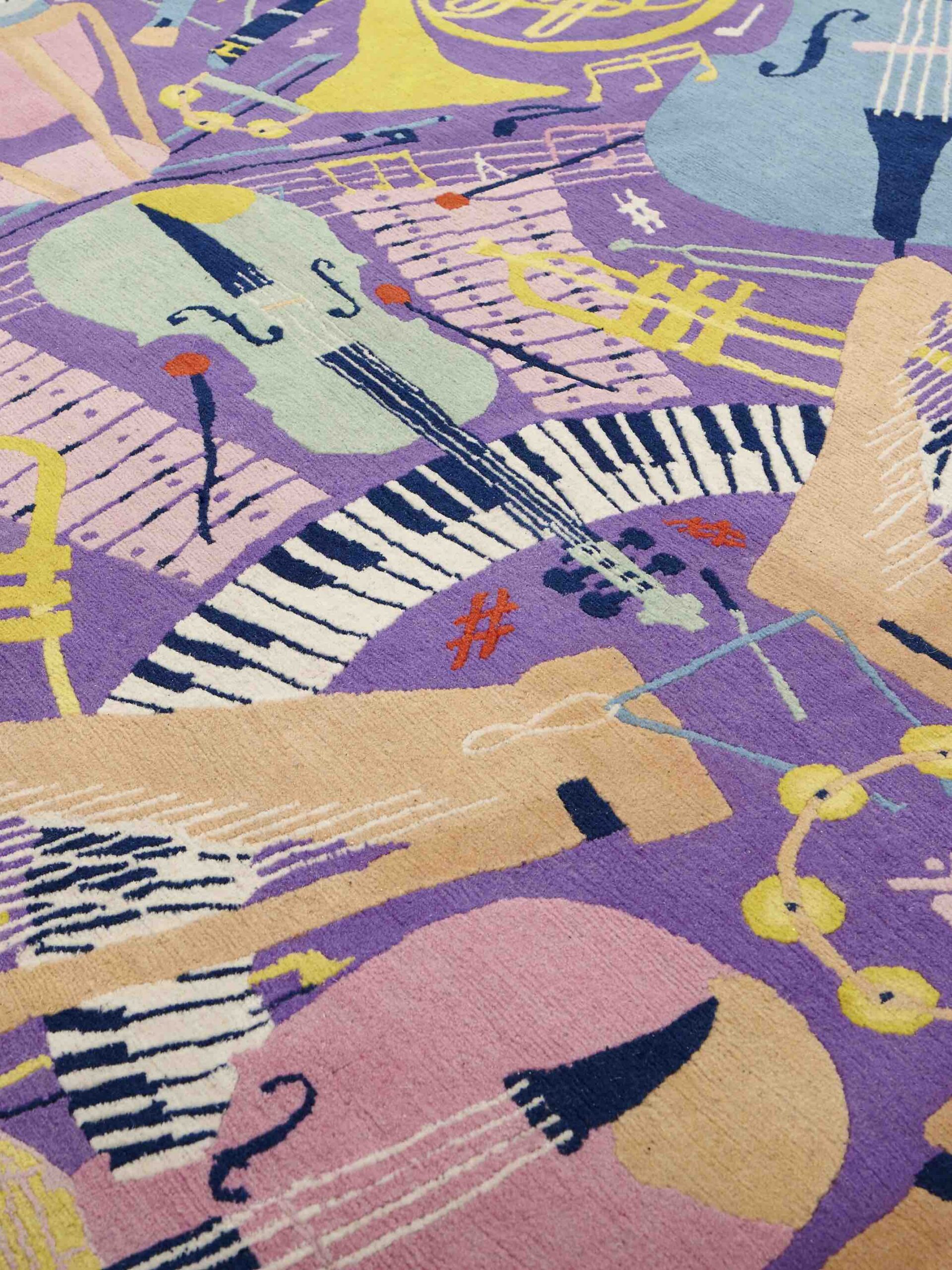Tapis ovale design tissé main Tacua