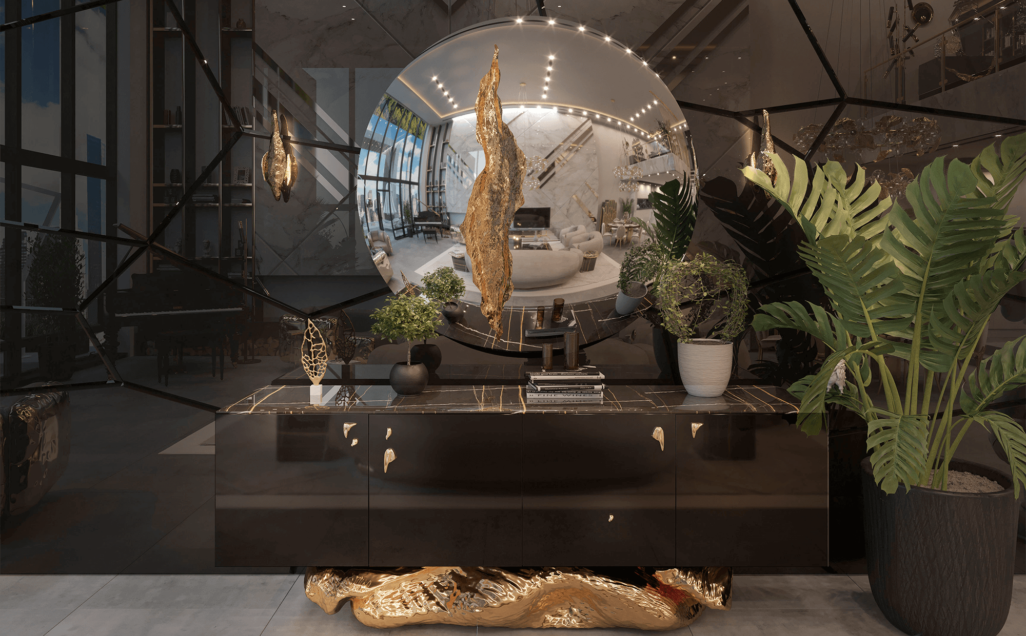 Solar Flare wandlamp