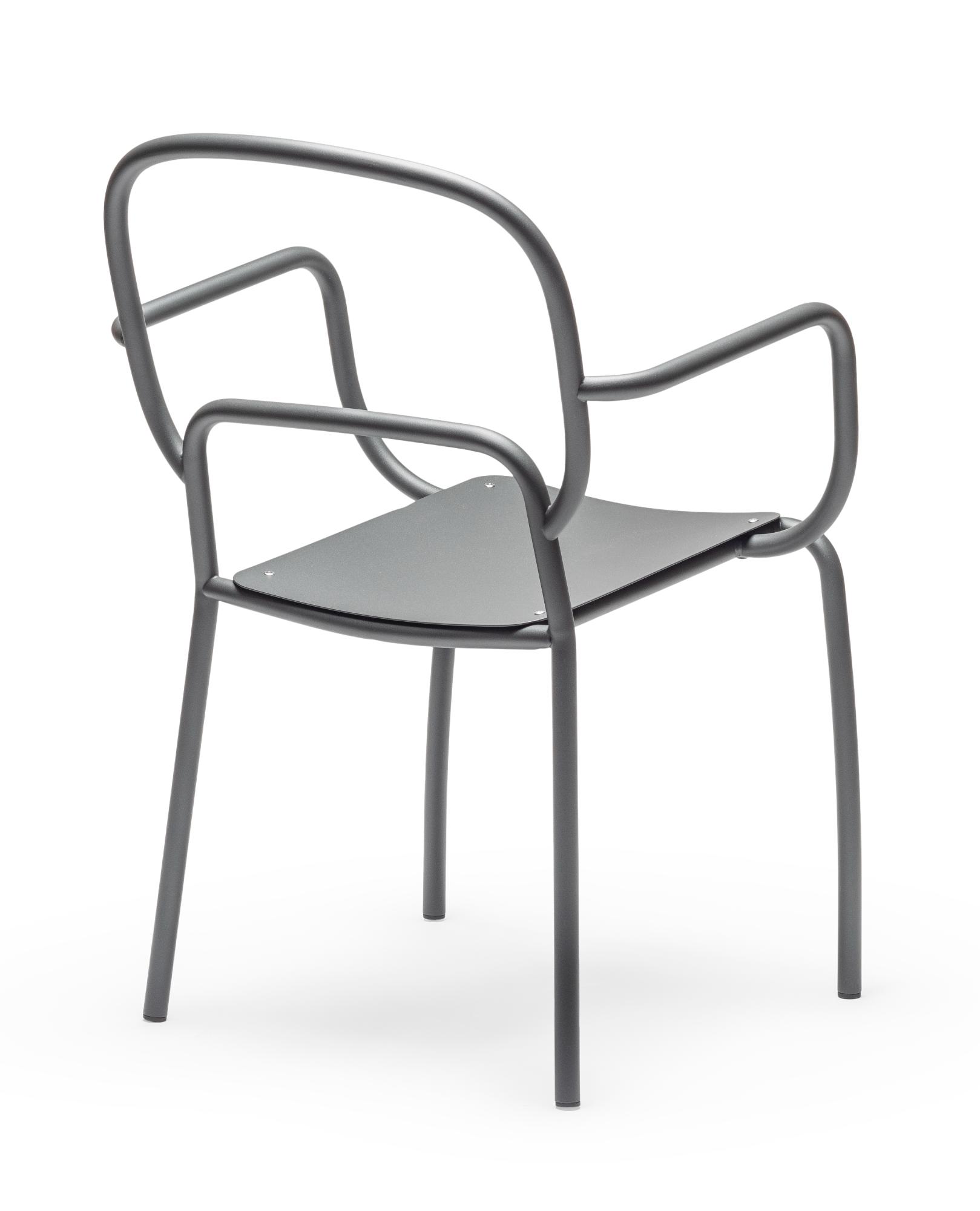 Moyo grijze tuinstoel (set van 3)