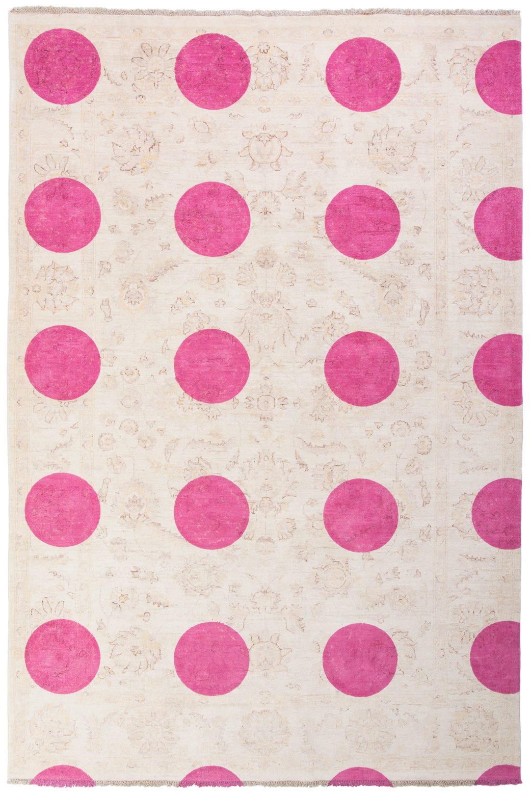 Double Layer rood designer vloerkleed