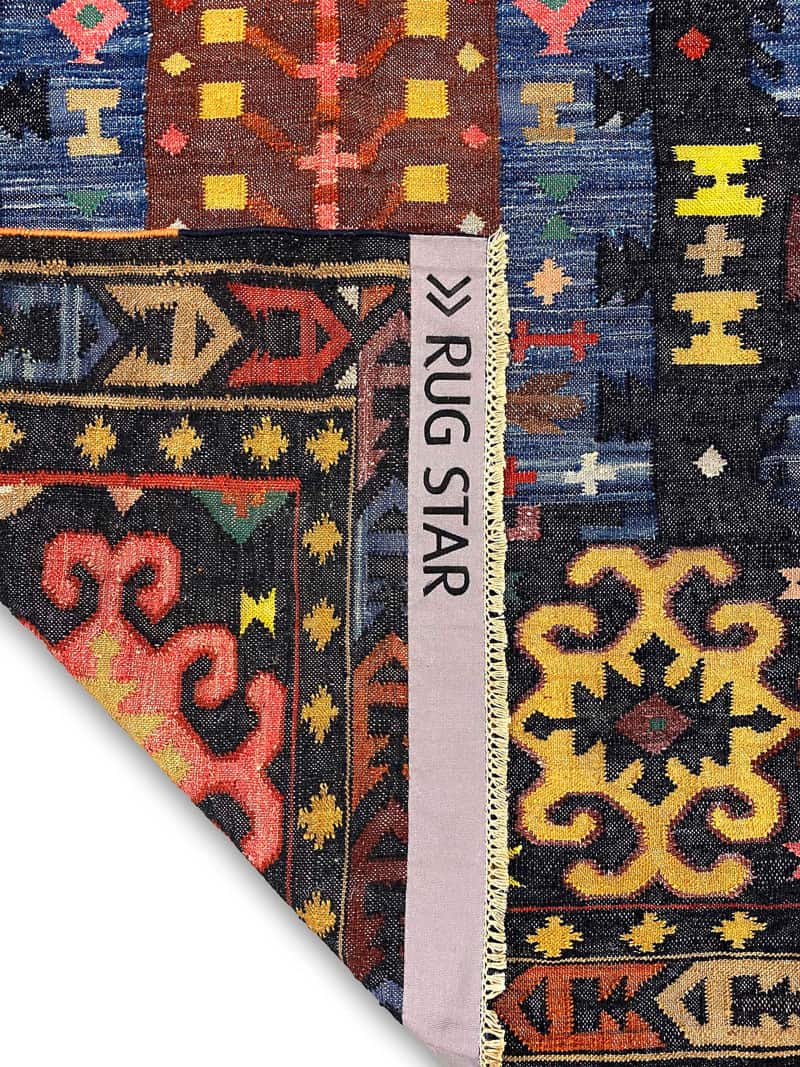 Flatweave handgemaakt luxe vloerkleed | Maat: 122 × 183 cm