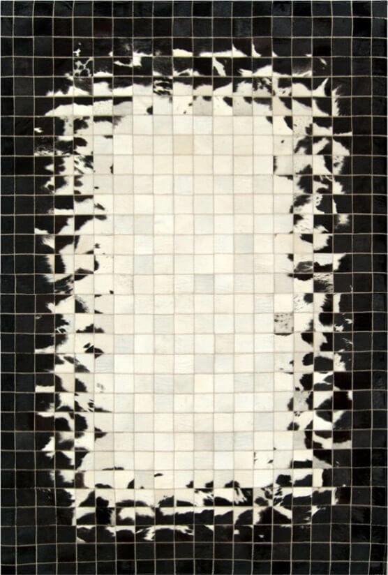 Tapis en peau de vache Mosaic | Taille: 60 × 120 cm
