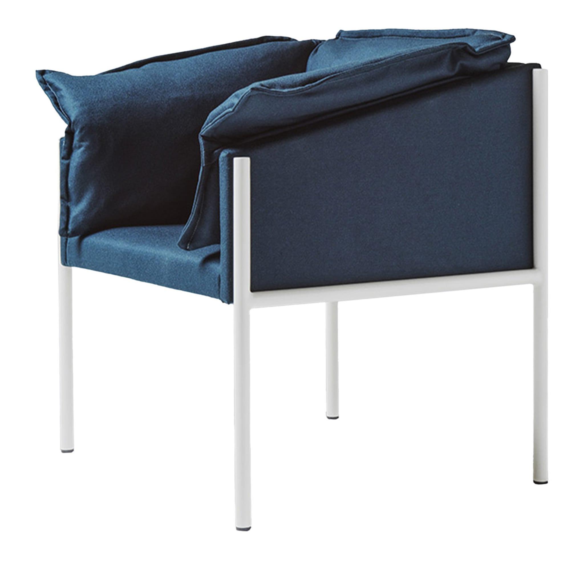 Fauteuil bleu Carmen