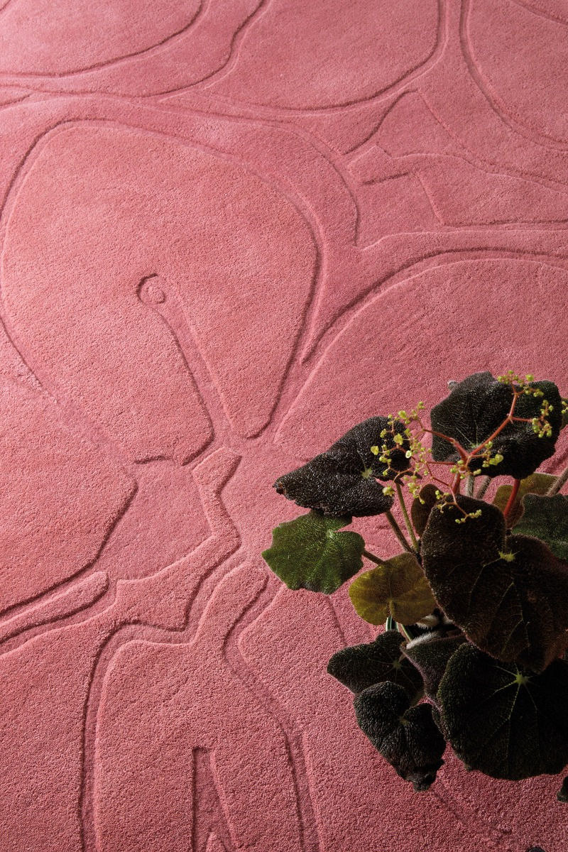 Romantic Magnolia roze vloerkleed | Maat: 200 × 280 cm