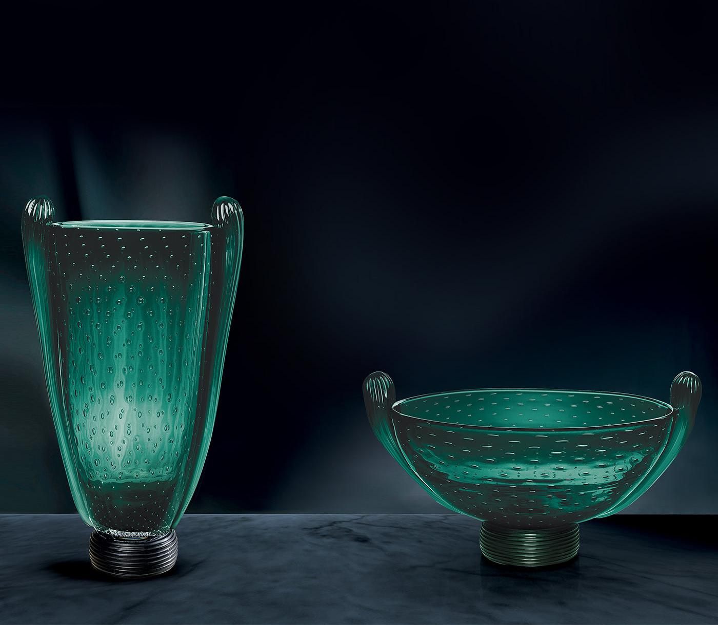Vase en verre de Murano