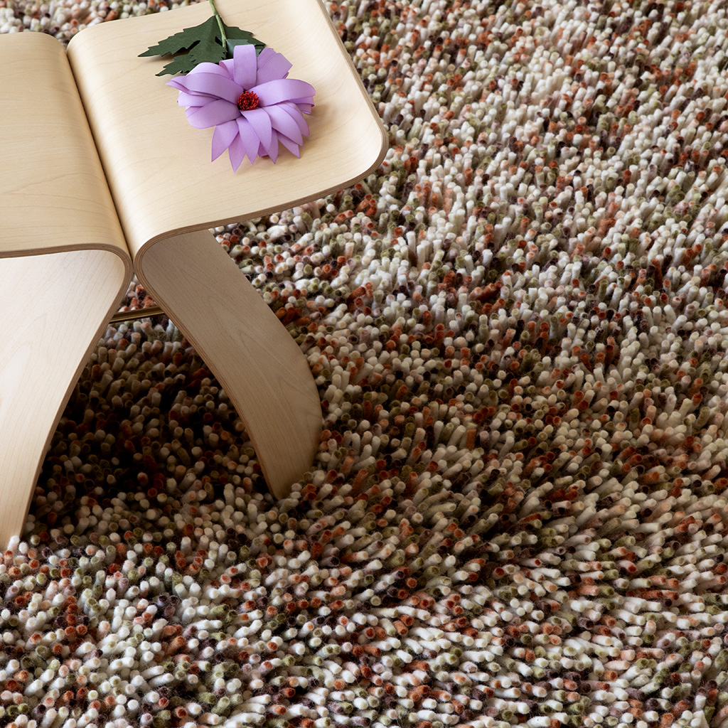 Tapis en feutre à poils longs | Taille: 170 × 240 cm