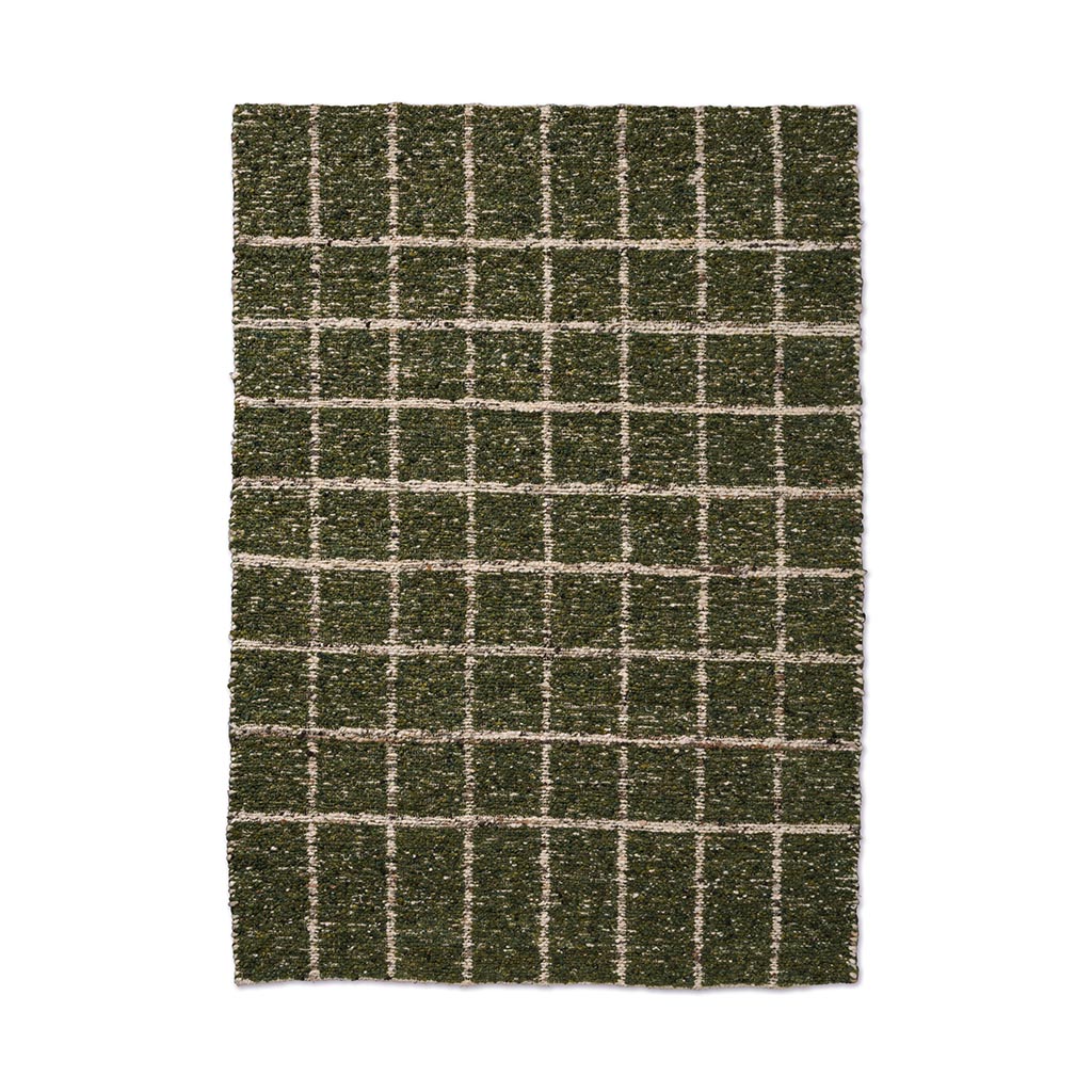 Craft Jack jagergroen ambachtelijk vloerkleed | Maat: 200 × 280 cm