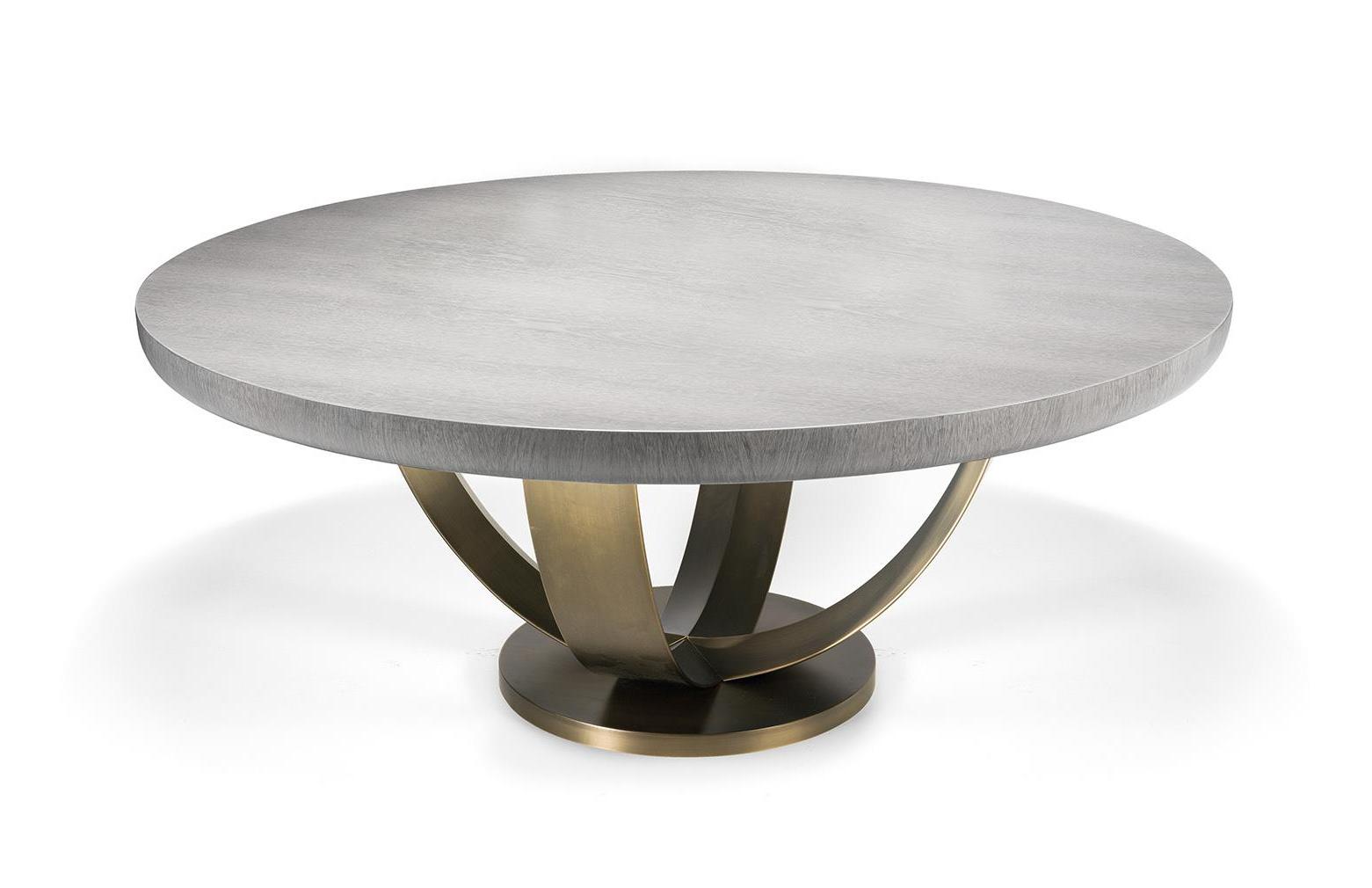 Ronde bronzen eettafel | Afmetingen: Ø 180 cm