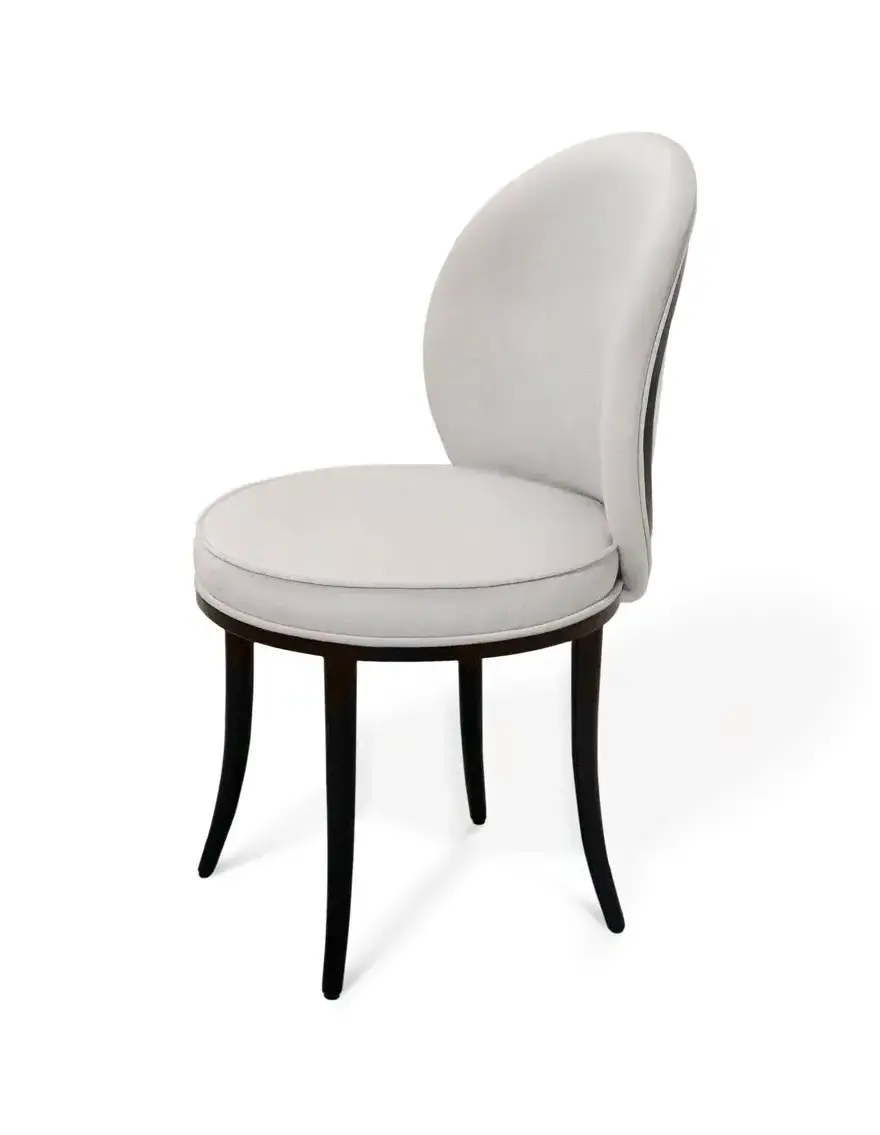 Chaise de salle à manger Mistral à dossier tissu