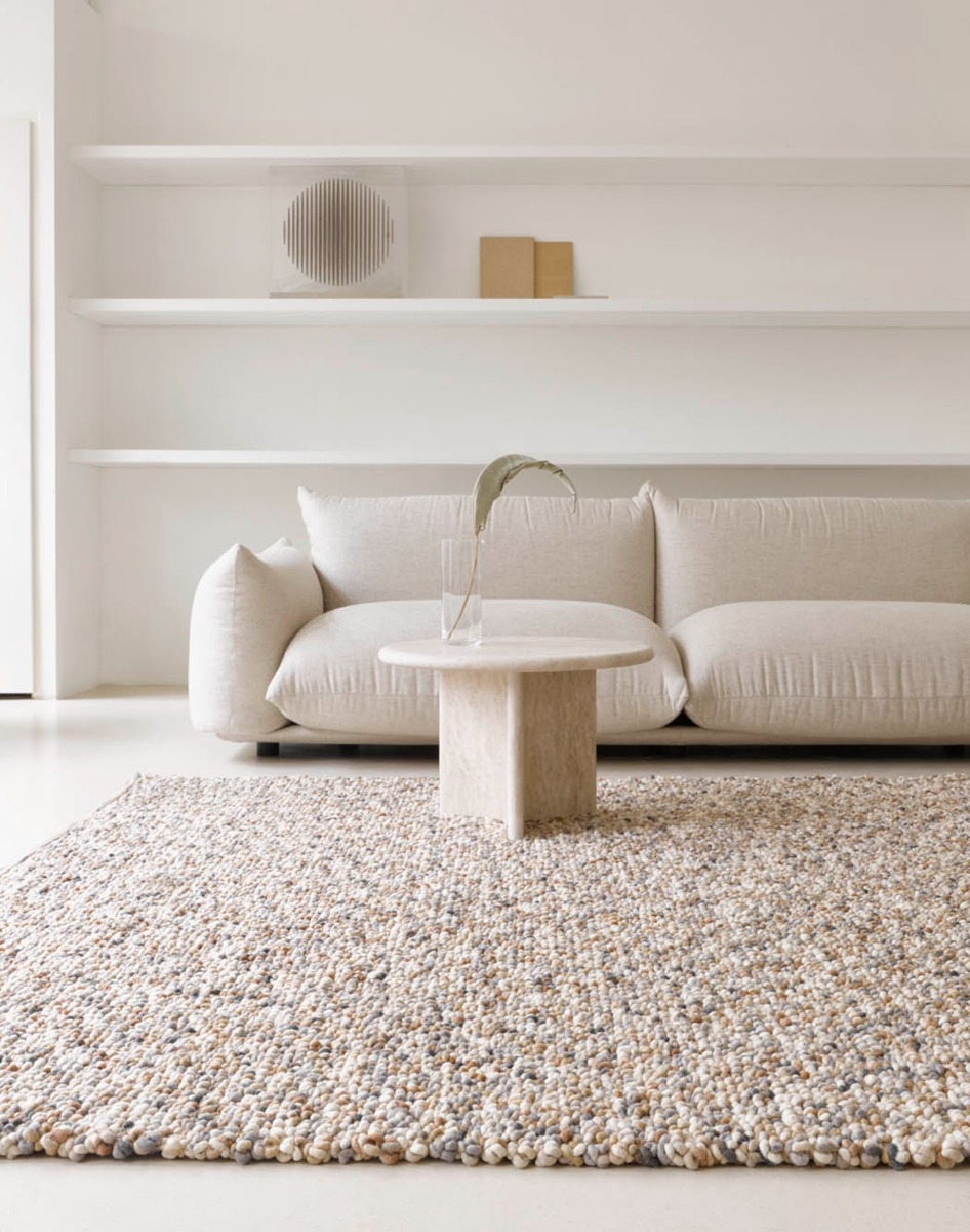 Pebble Beach beige vloerkleed | Maat: 170 × 240 cm