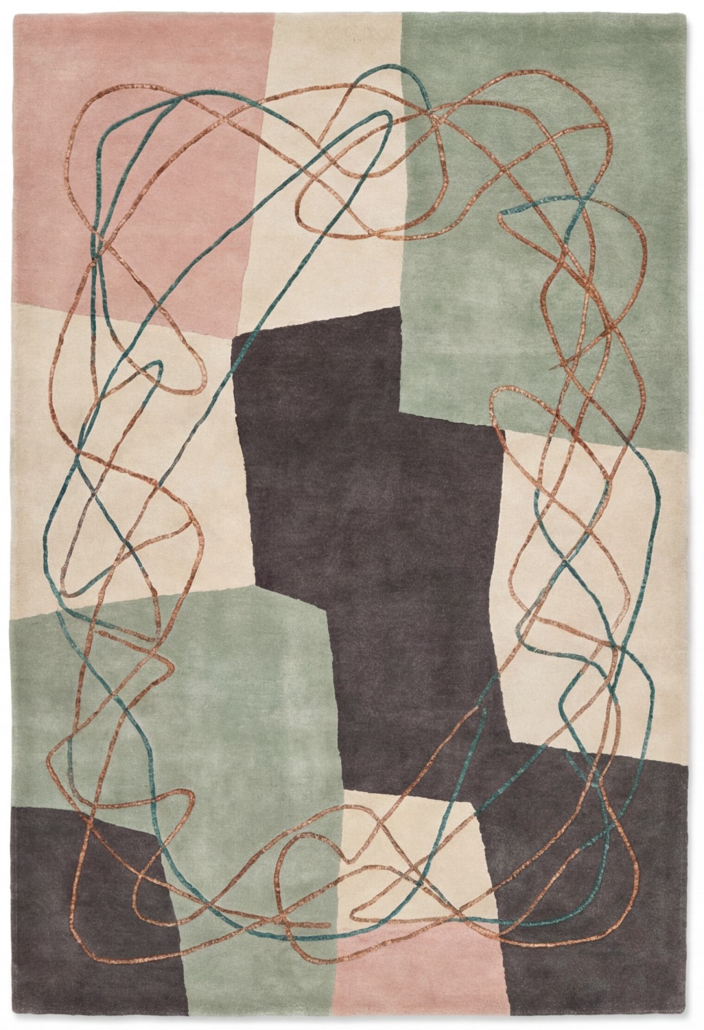 Muted Patchwork vloerkleed