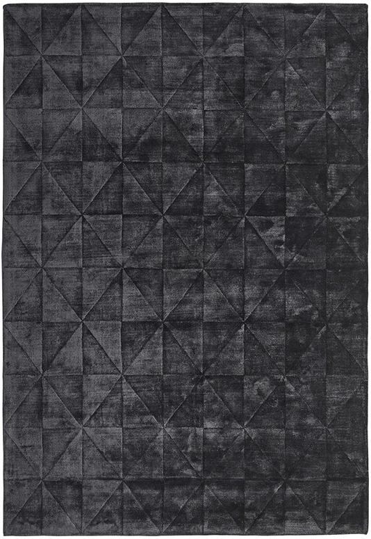 Triangles antraciet tapijt | Maat: 200 × 300 cm