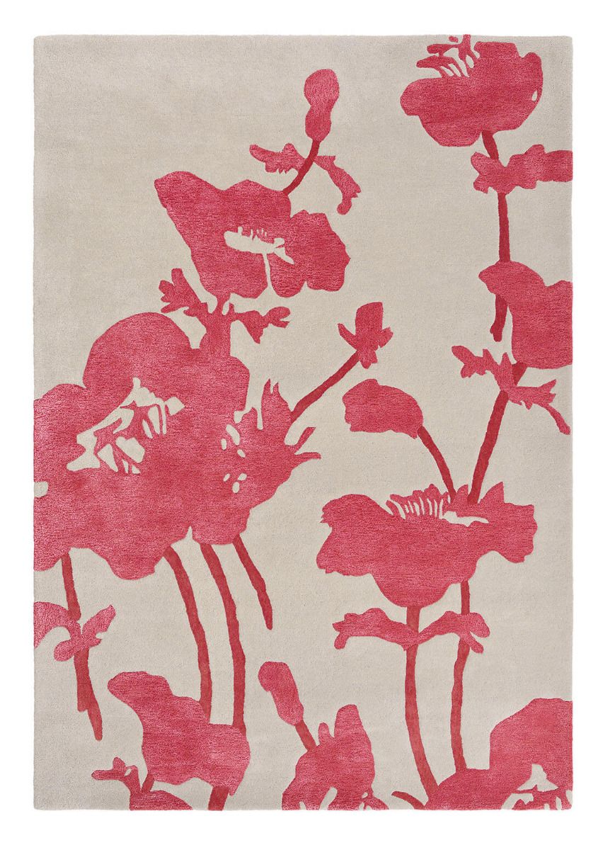 Tapis Floral coquelicot | Taille: 120 × 180 cm