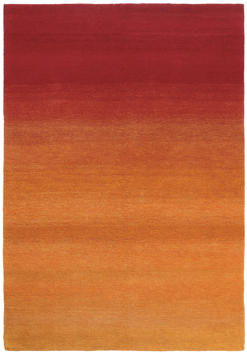 Flow oranje vloerkleed