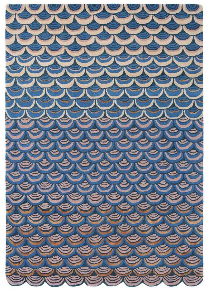 Tapis Masquerade bleu | Taille: 140 × 200 cm