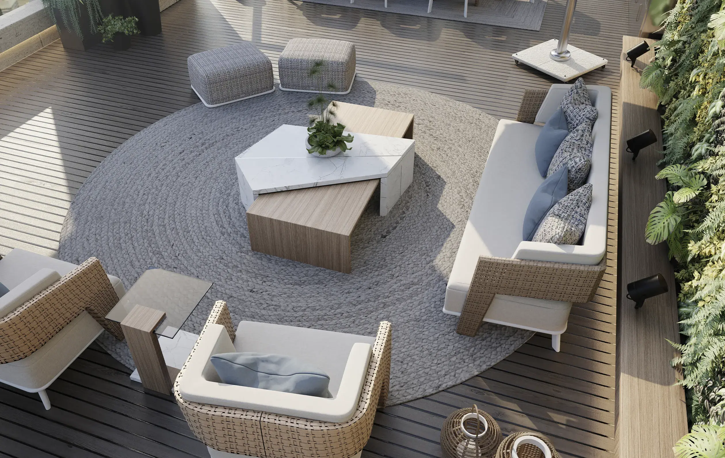 Table basse de jardin Monarch - 3