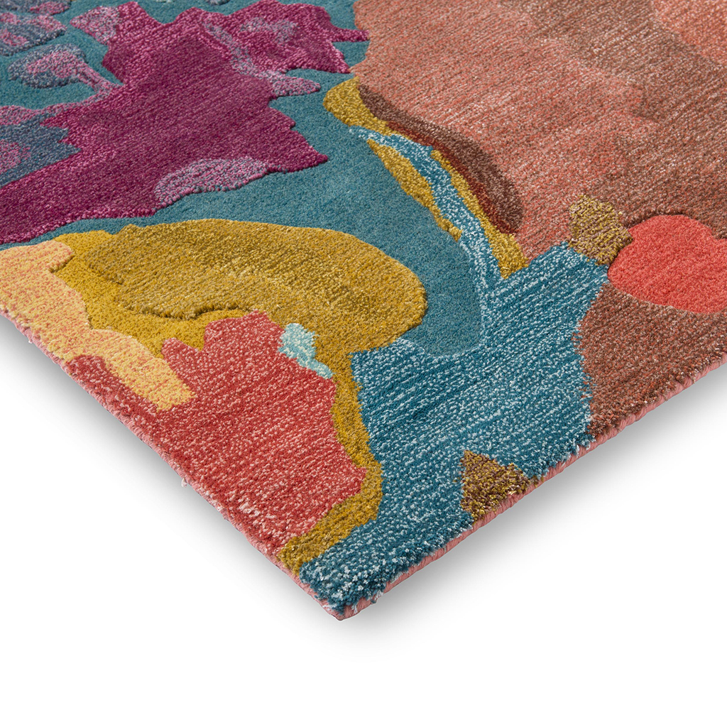 Foresta rozenhout/bosbes tapijt | Maat: 140 × 200 cm