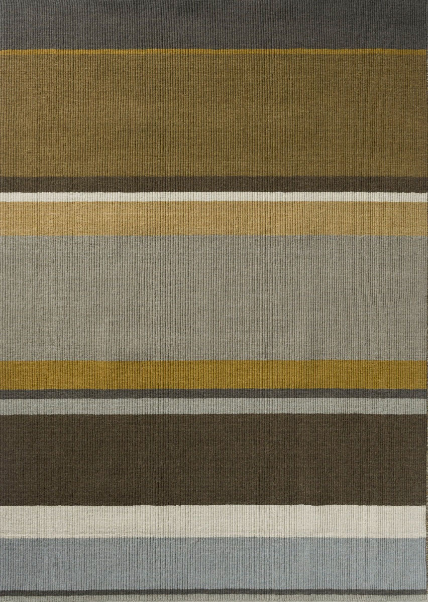 Artisan Stack oker vlakgeweven tapijt | Maat: 250 × 350 cm