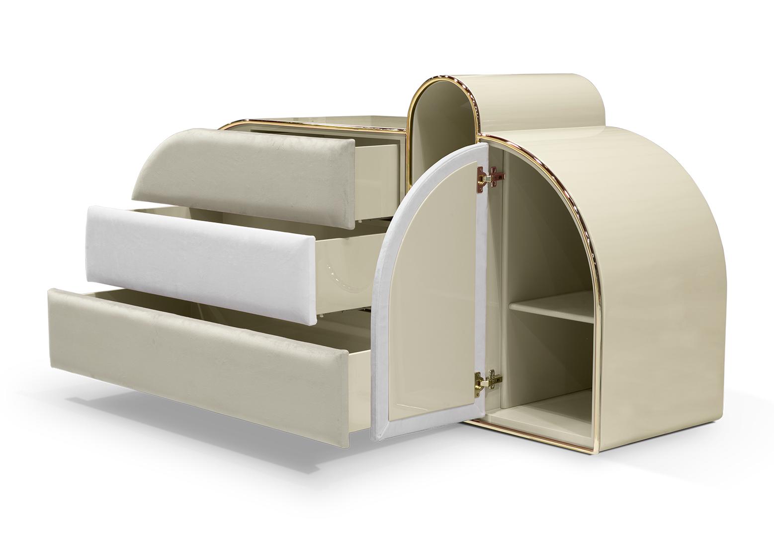 Commode triple Barbe à papa