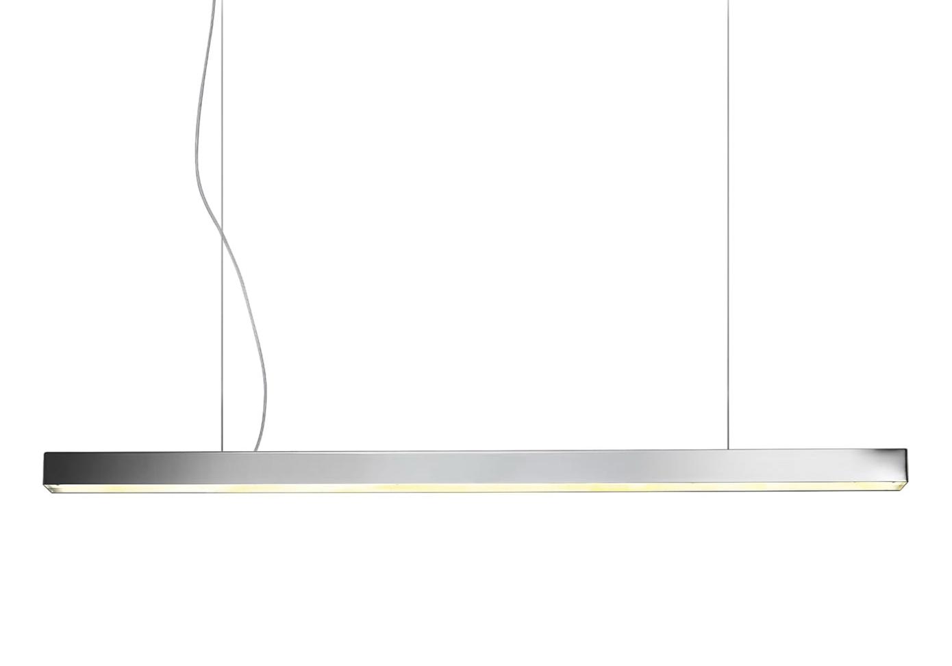 Suspension linéaire LED en nickel poli
