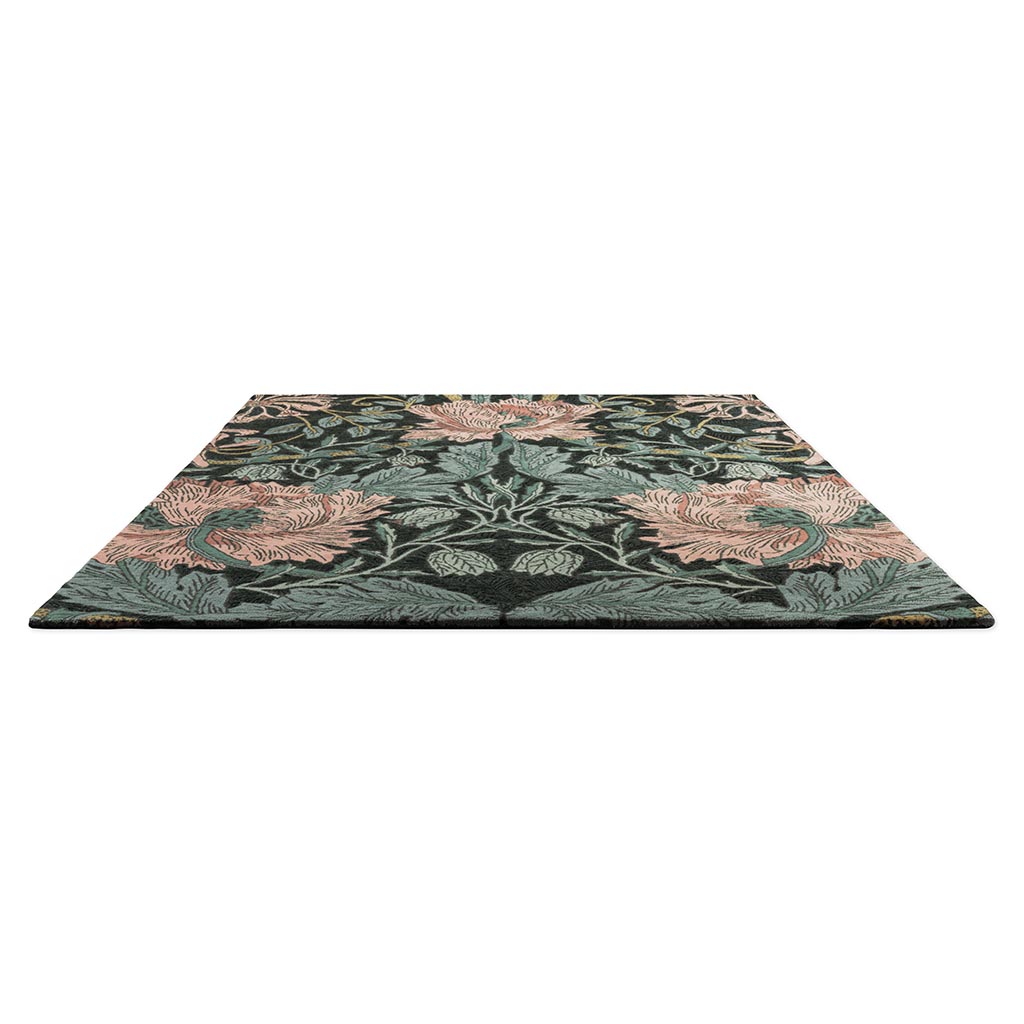Tapis Honeysuckle & Tulip Teal design | Taille: 170 × 240 cm