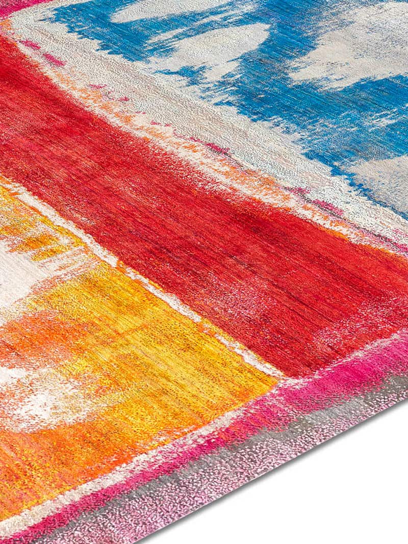 Beige Mix handgemaakt luxe vloerkleed
