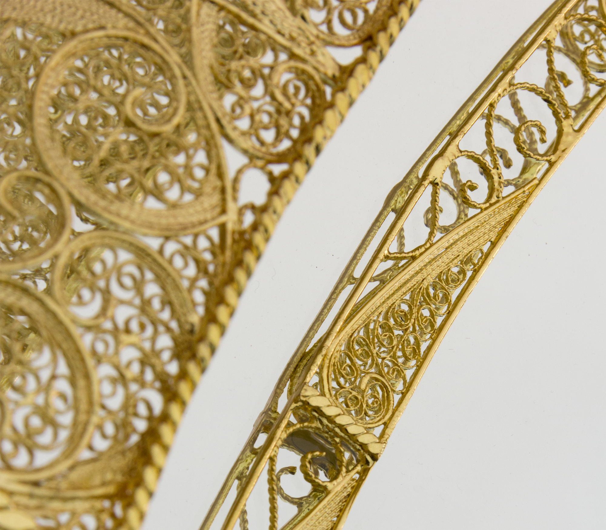 Crown filigree wandspiegel